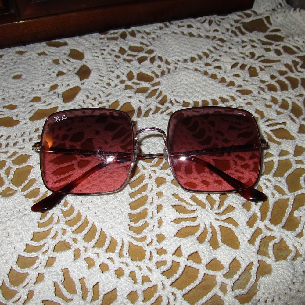 RAY-BAN SQUARE 1971 WASHED EVOLVE - RED